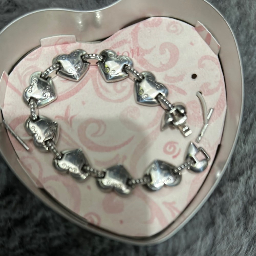 Brighton Silver Heart Bracelet